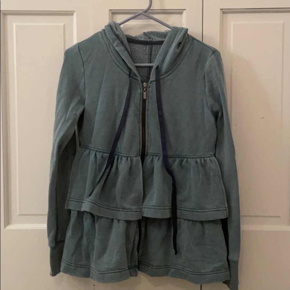 Plush & Lush Ruffle Zip Up